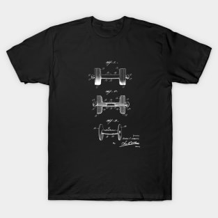 Dumb Bell Vintage Patent Drawing T-Shirt